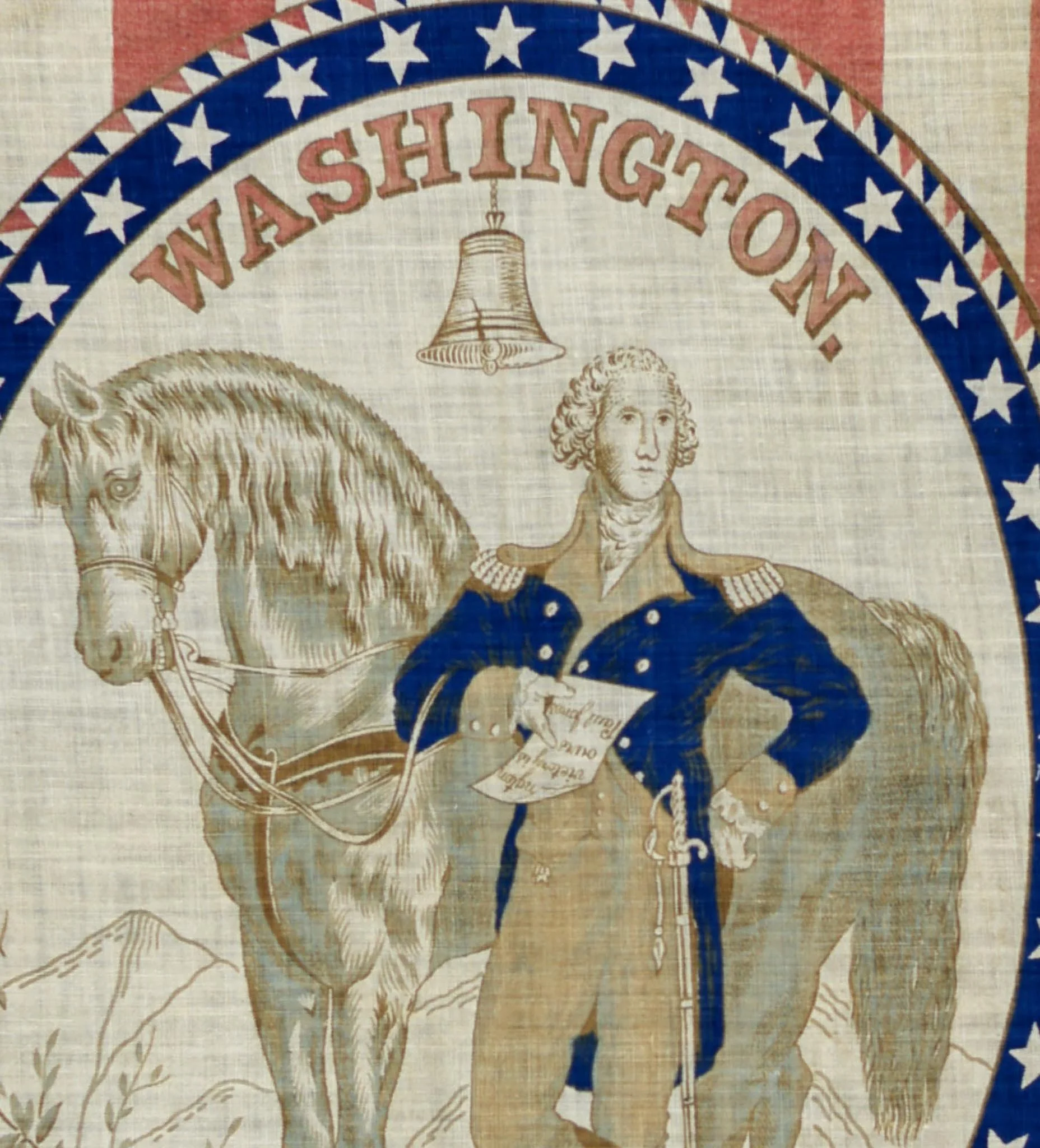 Antique George Washington Banner | Made to Celebrate the
